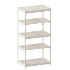 Стеллаж металлический LIGHT RACK 2000х1000х600 5 полок RAL 9001 (кремовый)