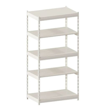 Стеллаж металлический LIGHT RACK 2000х1000х600 5 полок RAL 9001 (кремовый)