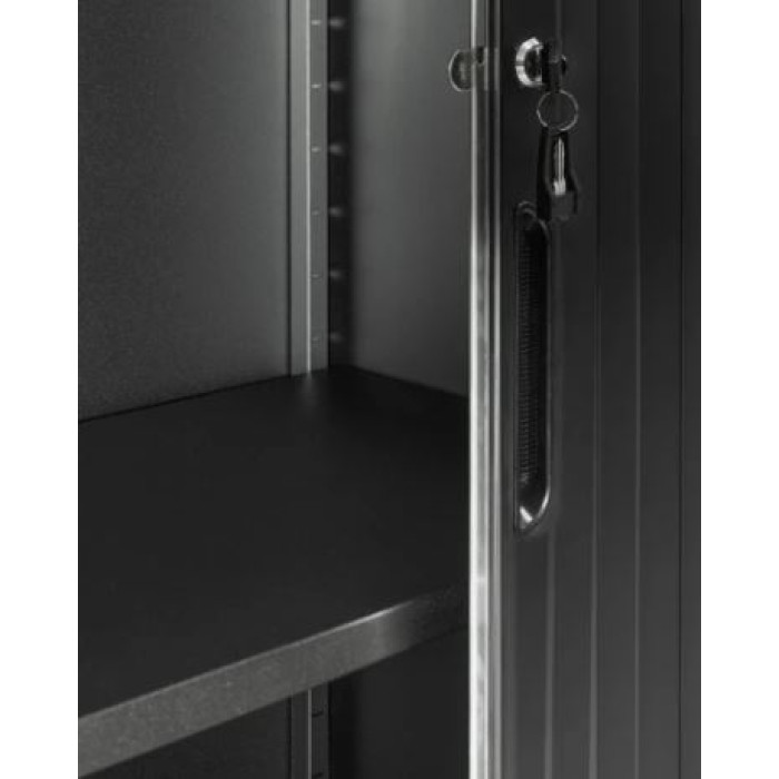 Канцелярська шафа з ролетними дверима ШКГ-12 р RAL 9005