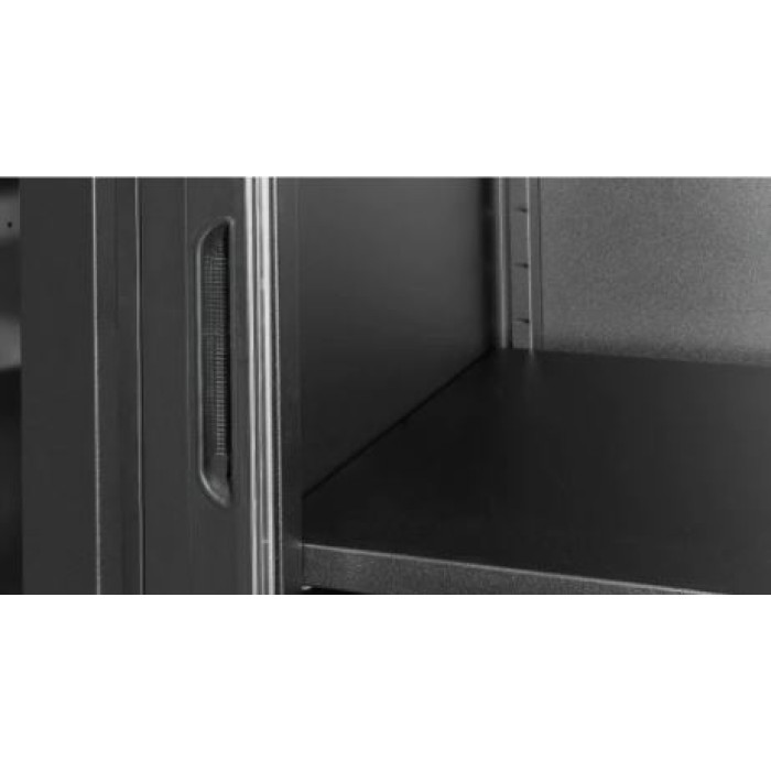 Канцелярська шафа з ролетними дверима ШКГ-12 р RAL 9005
