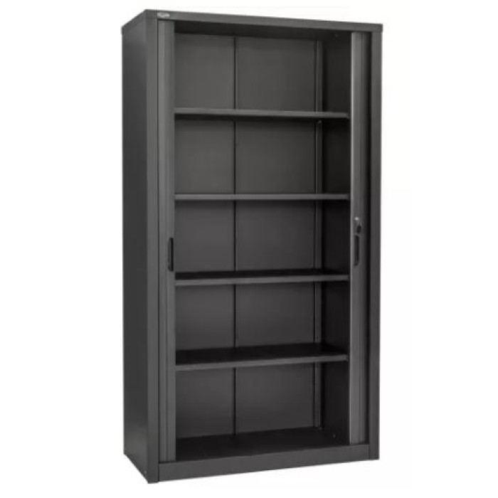 Канцелярська шафа з ролетними дверима ШКГ-12 р RAL 9005