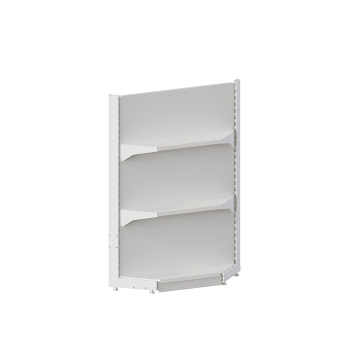 Стелаж кутовий H-1450*800*300 (2х300 мм) RAL 9016 (білий)