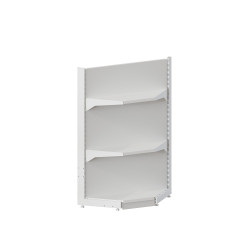 Стелаж кутовий H-1450*800*400 (2х400 мм) RAL 9016 (білий)