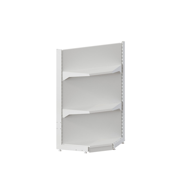 Стелаж кутовий H-1450*800*400 (2х400 мм) RAL 9016 (білий)