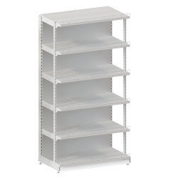 Стелаж з передньою ногою H-2350*1200*400 (6х400 мм) RAL 9016 (білий)
