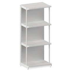 Стелаж з передньою ногою H-2350*950*400 (4х400 мм) RAL 9016 (білий)