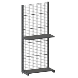 Стелаж сітчастий 2350*950*400 (полиці 1х400 мм) RAL 7024 (сірий)
