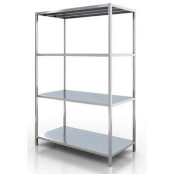Стеллажи из нержавеющей стали на 4 полки*1800*1550*400