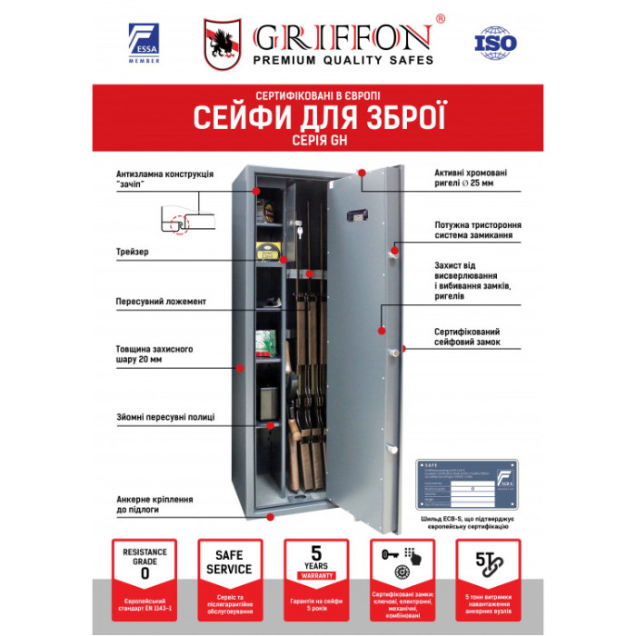 Сейф оружейный GH.750.ET