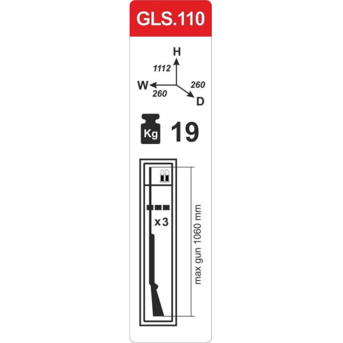 Сейф оружейный GLS.110.К