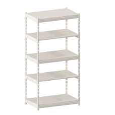 Стеллаж металлический LIGHT RACK 2050х1000х600 5 полок RAL 9001 (кремовый)