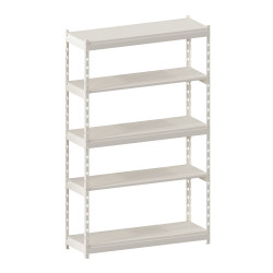 Стелаж металевий LIGHT RACK 2050х1250х400 5 полиць RAL 9001 (кремовий)