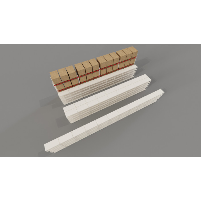 Стелаж металевий LIGHT RACK 2050х1330х300 5 полиць RAL 9001 (кремовий)