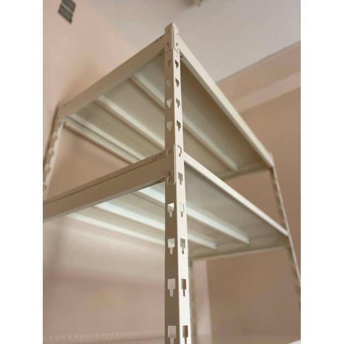 Стелаж металевий LIGHT RACK 2050х1330х300 5 полиць RAL 9001 (кремовий)