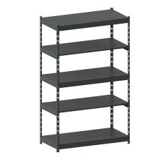 Стеллаж металлический LIGHT RACK 2050х1250х600 5 полок RAL 7016 (антрацит)