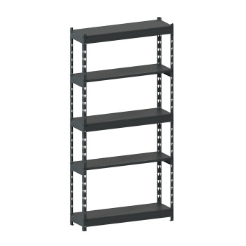 Стеллаж металлический LIGHT RACK 2050х1000х300 5 полок RAL 7016 (антрацит)