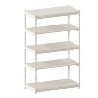 Стеллаж металлический LIGHT RACK 2050х1250х600 5 полок RAL 9001 (кремовый)