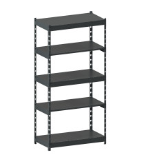 Стеллаж металлический LIGHT RACK 2050х1000х500 5 полок RAL 7016 (антрацит)