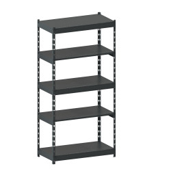 Стеллаж металлический LIGHT RACK 2050х1000х500 5 полок RAL 7016 (антрацит)