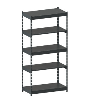 Стеллаж металлический LIGHT RACK 2050х1000х500 5 полок RAL 7016 (антрацит)