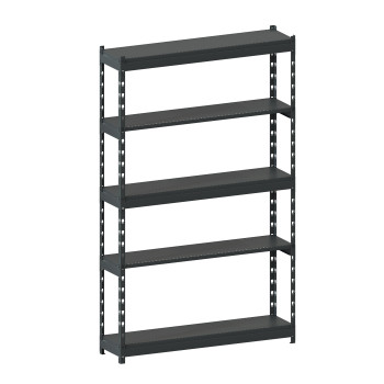 Стеллаж металлический LIGHT RACK 2050х1250х300 5 полок RAL 7016 (антрацит)