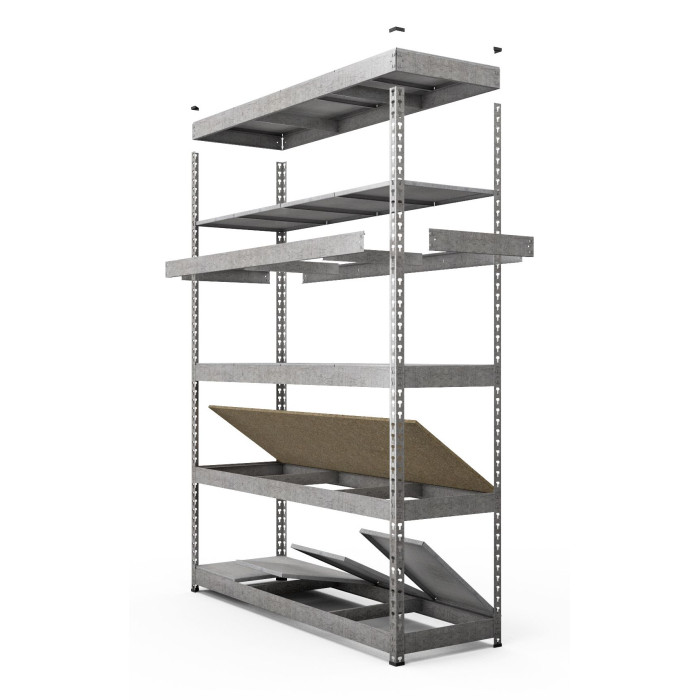 Стелаж металевий Титан 1800*1200*400 М 4ДСП