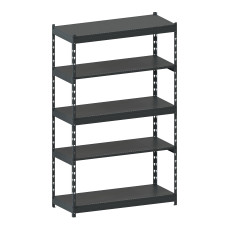 Стеллаж металлический LIGHT RACK 2050х1250х500 5 полок RAL 7016 (антрацит)