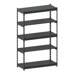 Стеллаж металлический LIGHT RACK 2050х1250х500 5 полок RAL 7016 (антрацит)