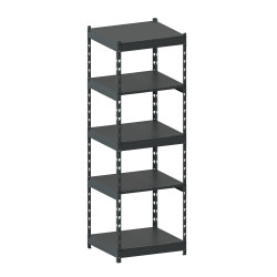 Стеллаж металлический LIGHT RACK 2050х665х600 5 полок RAL 7016 (антрацит)