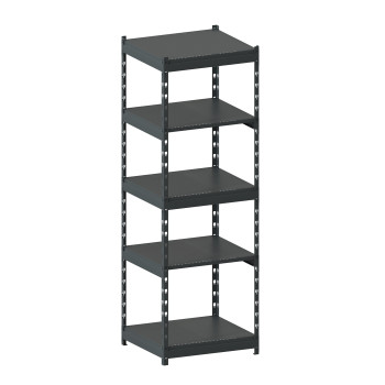 Стеллаж металлический LIGHT RACK 2050х665х600 5 полок RAL 7016 (антрацит)