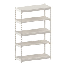 Стеллаж металлический LIGHT RACK 2050х1250х500 5 полок RAL 9001 (кремовый)