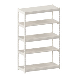 Стеллаж металлический LIGHT RACK 2050х1250х500 5 полок RAL 9001 (кремовый)