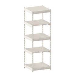 Стеллаж металлический LIGHT RACK 2050х665х600 5 полок RAL 9001 (кремовый)