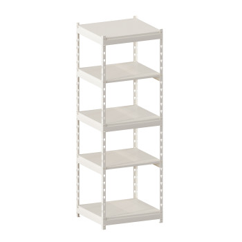 Стеллаж металлический LIGHT RACK 2050х665х600 5 полок RAL 9001 (кремовый)