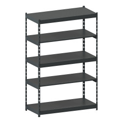 Стеллаж металлический LIGHT RACK 2050х1330х600 5 полок RAL 7016 (антрацит)