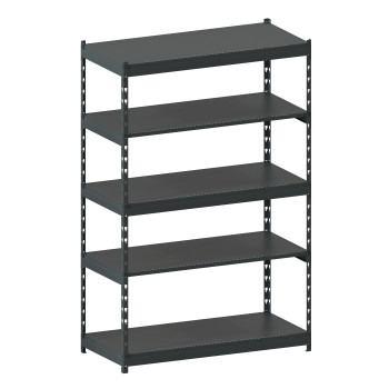 Стеллаж металлический LIGHT RACK 2050х1330х600 5 полок RAL 7016 (антрацит)