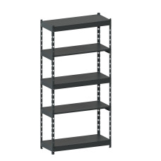 Стеллаж металлический LIGHT RACK 2050х1000х400 5 полок RAL 7016 (антрацит)