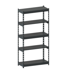 Стеллаж металлический LIGHT RACK 2050х1000х400 5 полок RAL 7016 (антрацит)