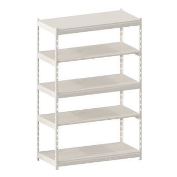 Стеллаж металлический LIGHT RACK 2050х1330х600 5 полок RAL 9001 (кремовый)