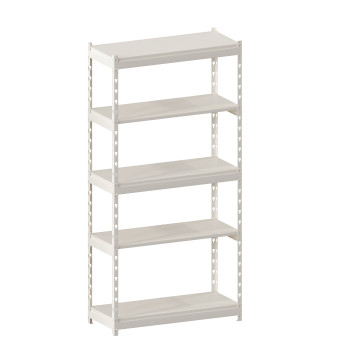 Стеллаж металлический LIGHT RACK 2050х1000х400 5 полок RAL 9001 (кремовый)