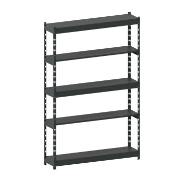 Стеллаж металлический LIGHT RACK 2050х1330х300 5 полок RAL 7016 (антрацит)