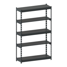 Стеллаж металлический LIGHT RACK 2050х1250х400 5 полок RAL 7016 (антрацит)