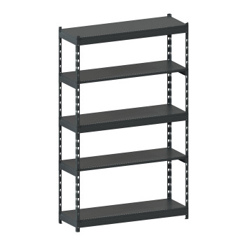 Стеллаж металлический LIGHT RACK 2050х1250х400 5 полок RAL 7016 (антрацит)