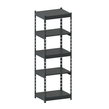 Стеллаж металлический LIGHT RACK 2050х665х500 5 полок RAL 7016 (антрацит)